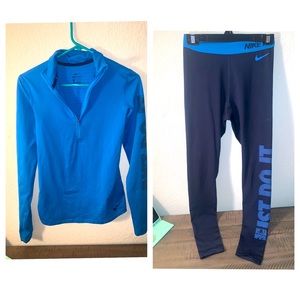 Nike Pro Active set. Size small